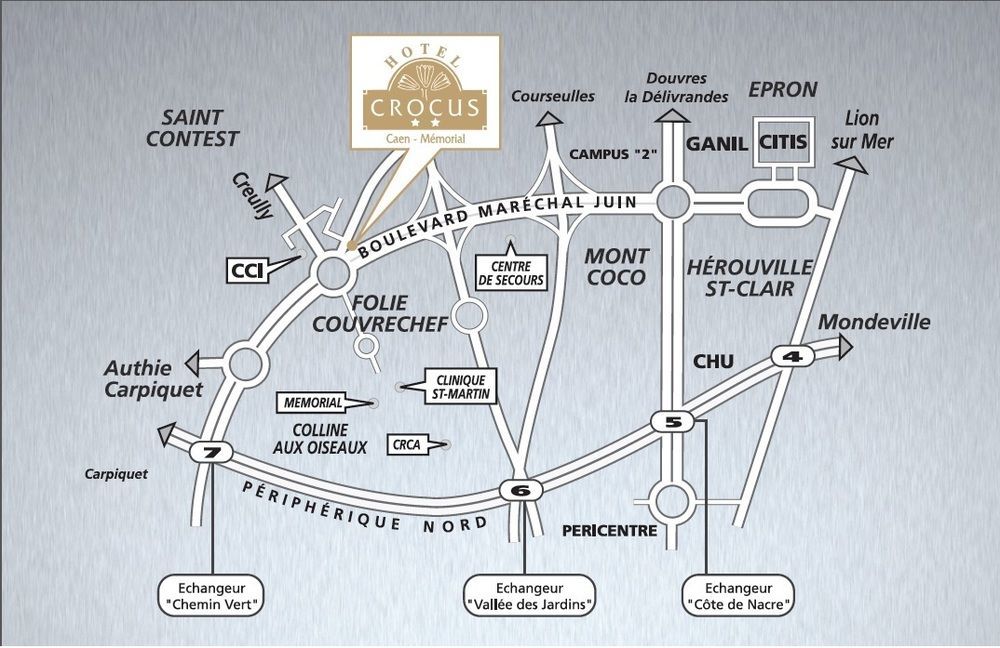 Hotel Crocus Caen Memorial Экстерьер фото